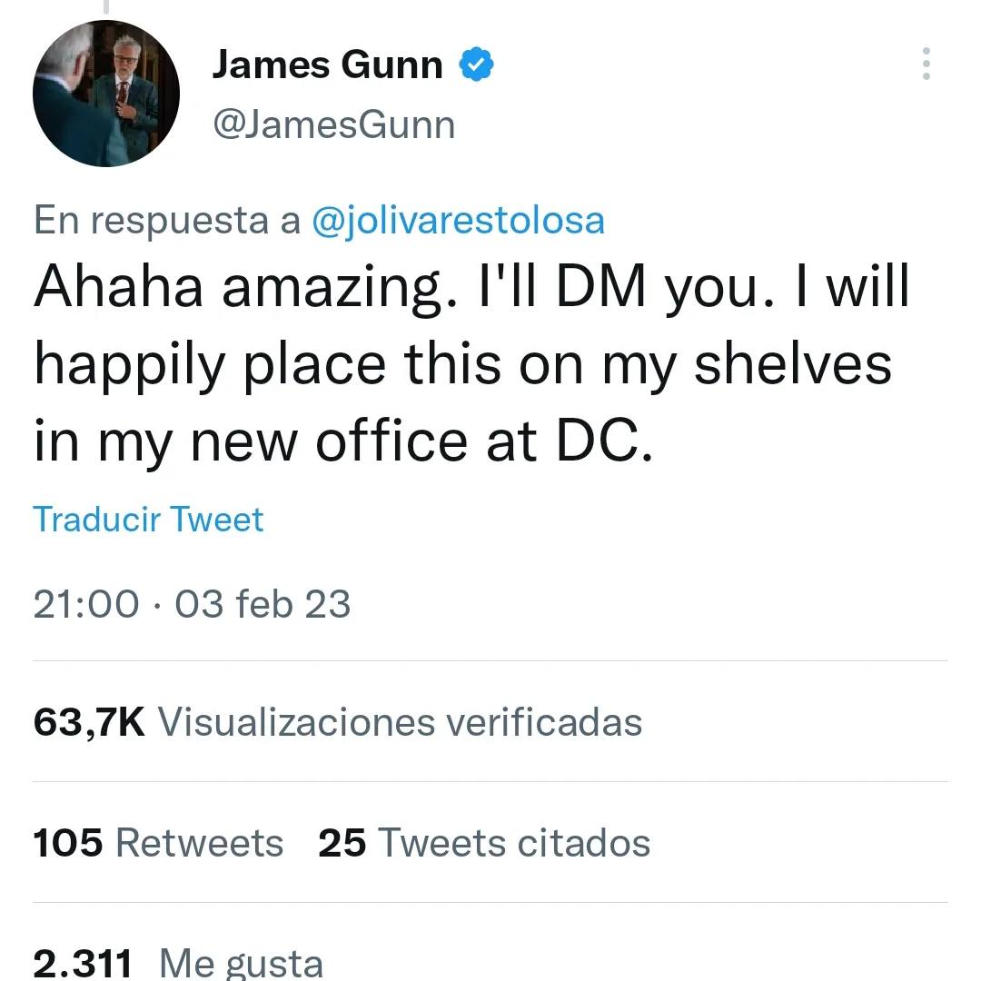 La historia de cómo le regalamos una figura a James Gunn